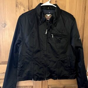 Harley-Davidson Black Nylon Riding/Bomber Jacket Women’s XL